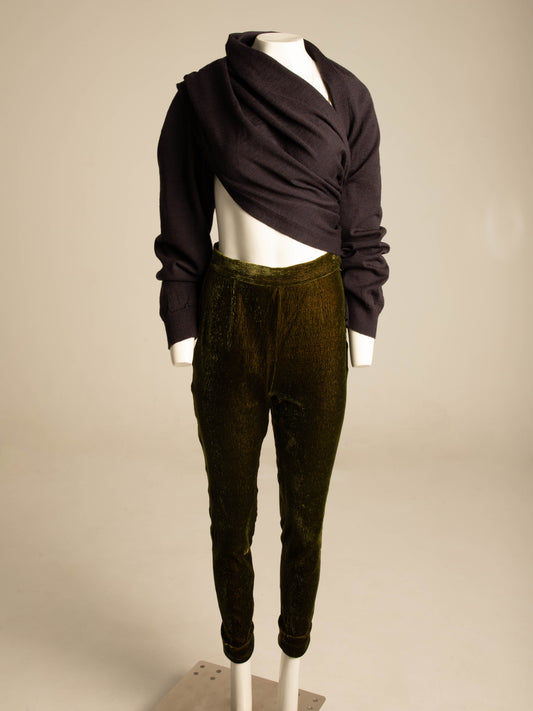 Callaghan Romeo Gigli Green Velvet Trousers