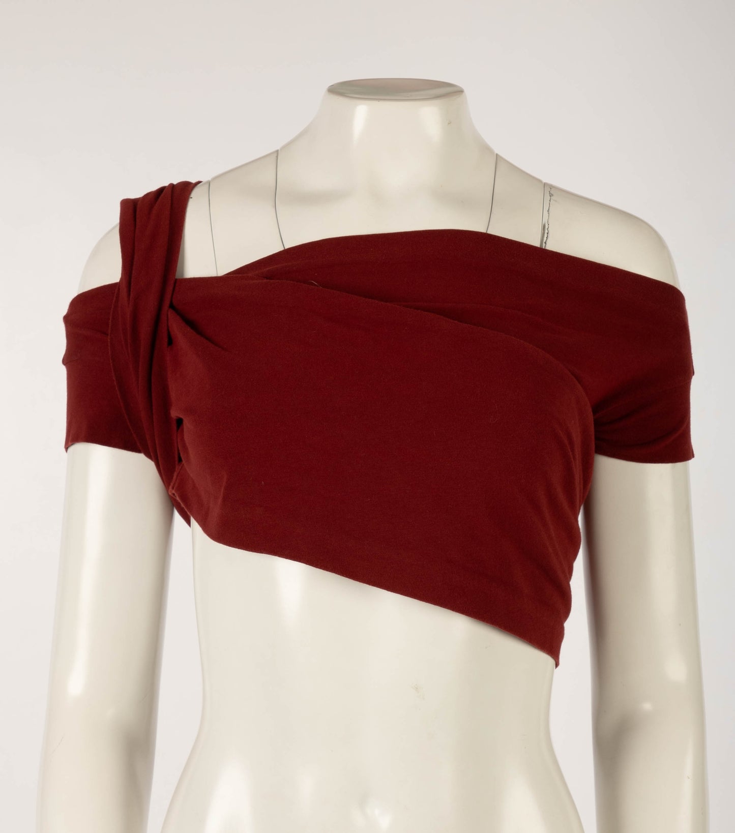 Romeo Gigli Red Wrap Top