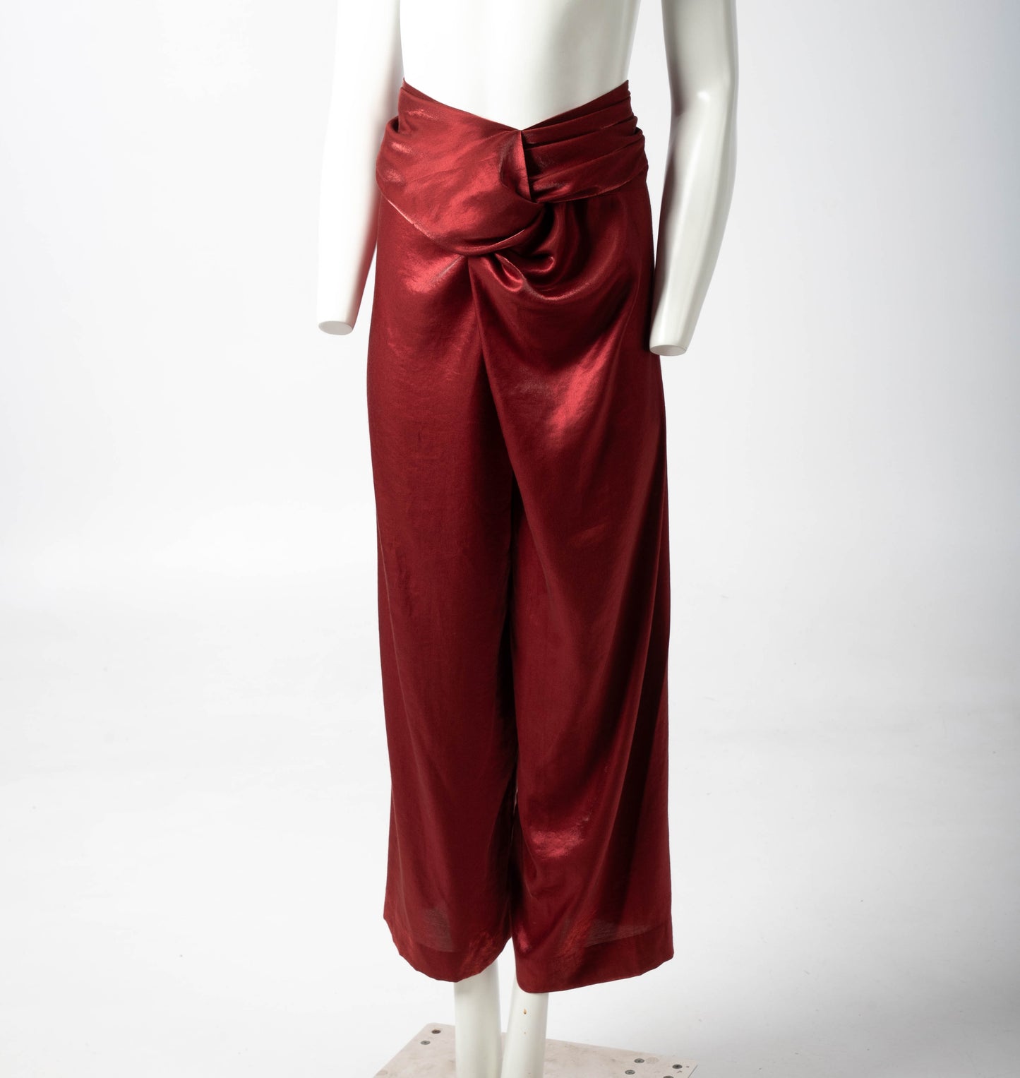 Romeo Gigli A/W 1989 Ruby Red Wrapped Trouser