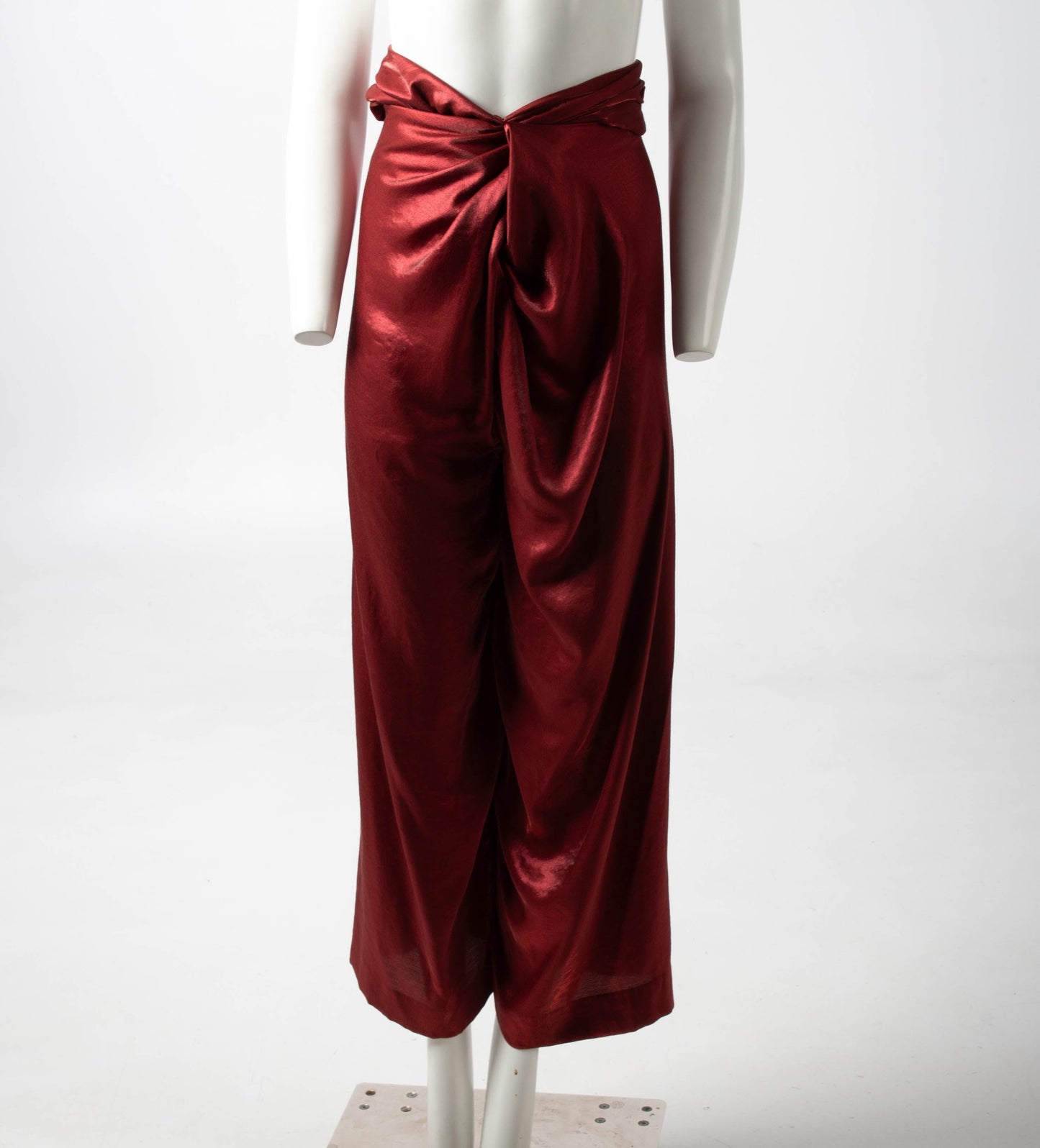 Romeo Gigli A/W 1989 Ruby Red Wrapped Trouser