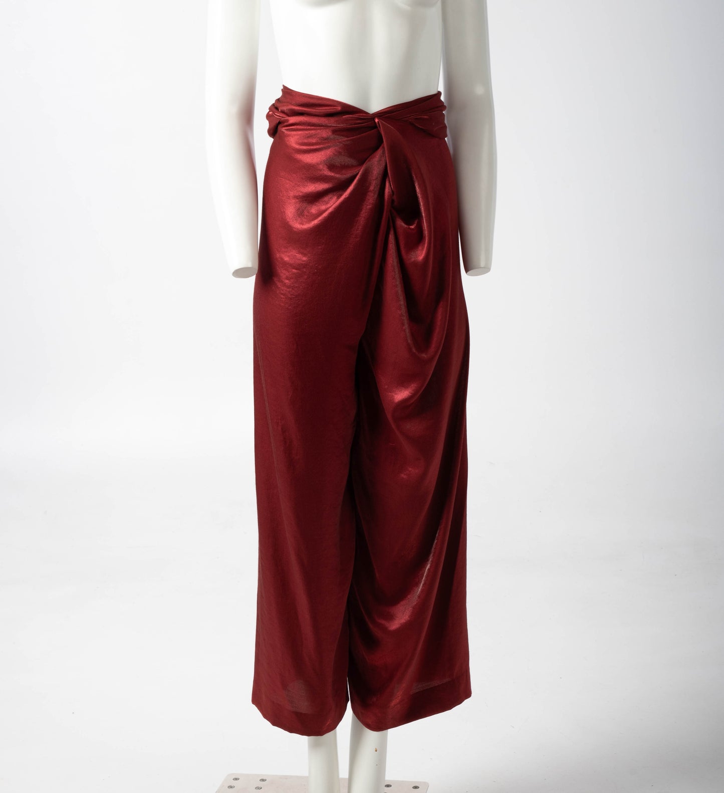 Romeo Gigli A/W 1989 Ruby Red Wrapped Trouser