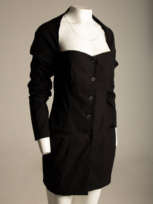 Dolce & Gabbana 1991 Black Jacket Dress