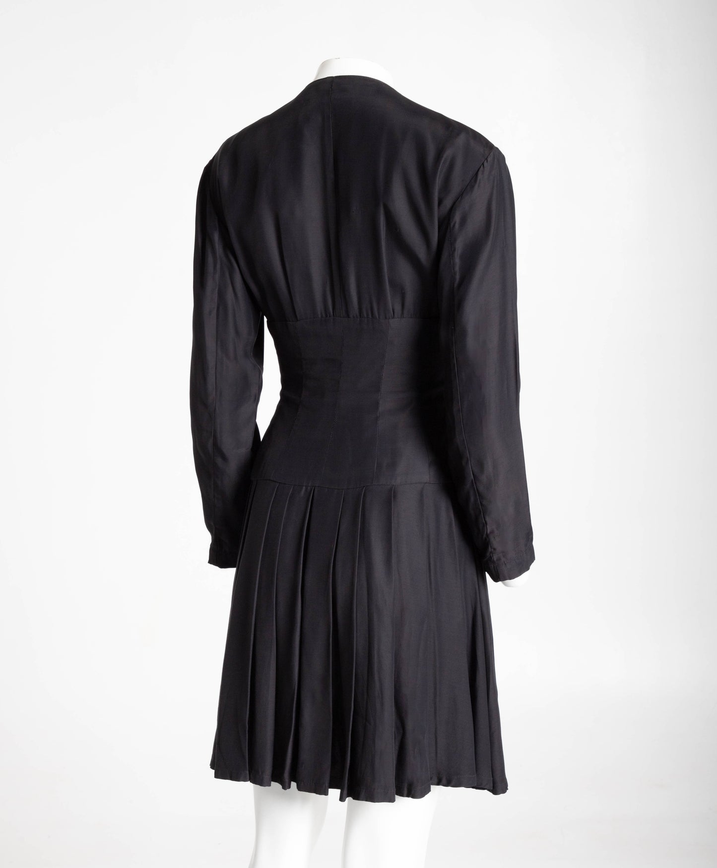 Nick Coleman Black Corset Waist Dress