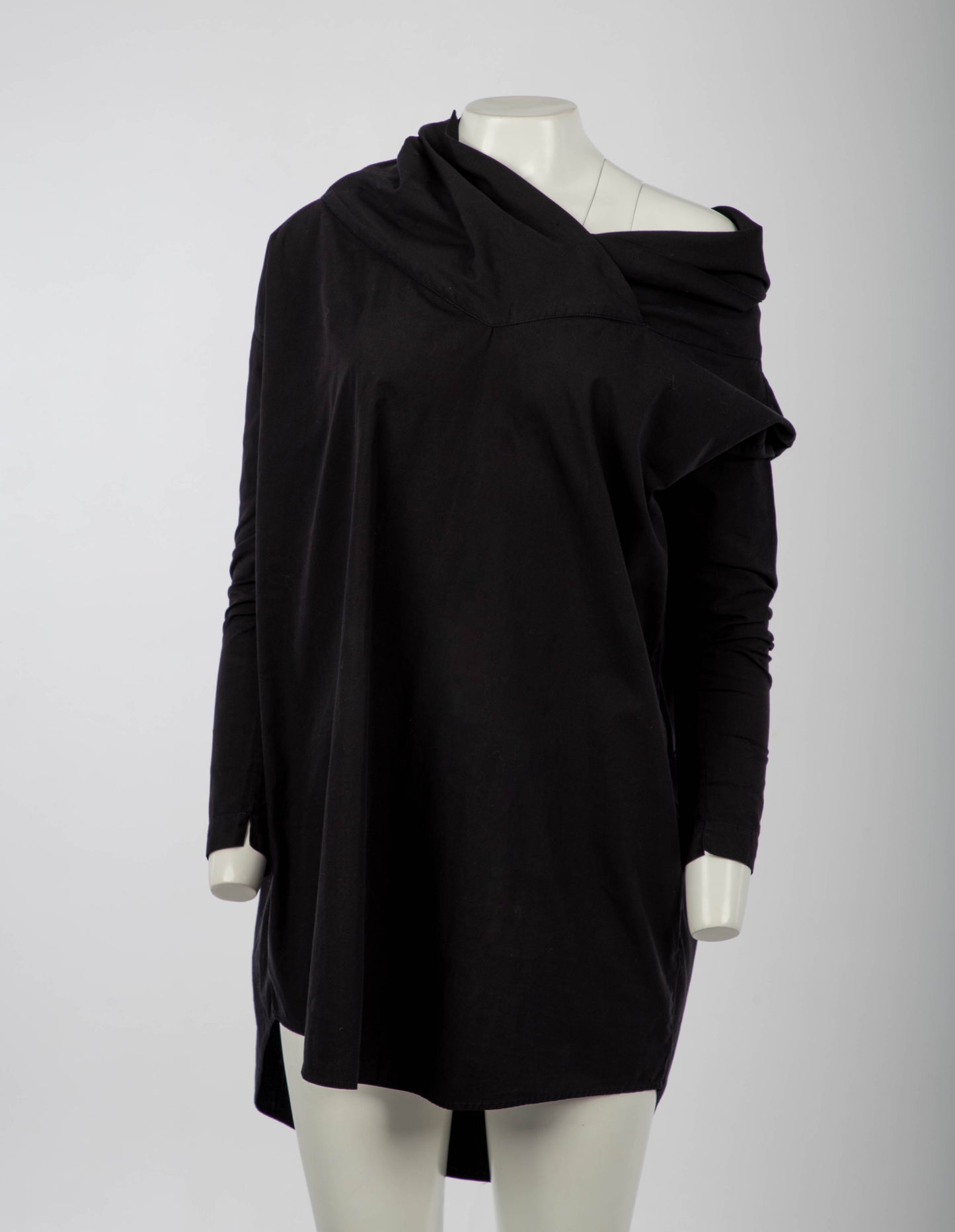 Romeo Gigli 1980's Black Cocoon Blouse