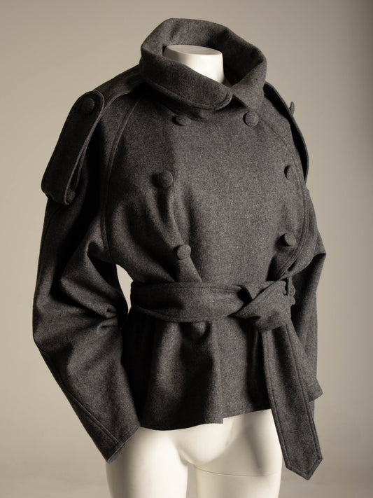 Olivier Guillemin Grey Wool Military Jacket