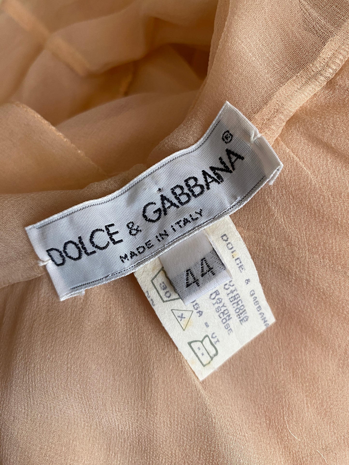 Dolce & Gabbana S/S 1991 Pink Silk Babydoll Dress