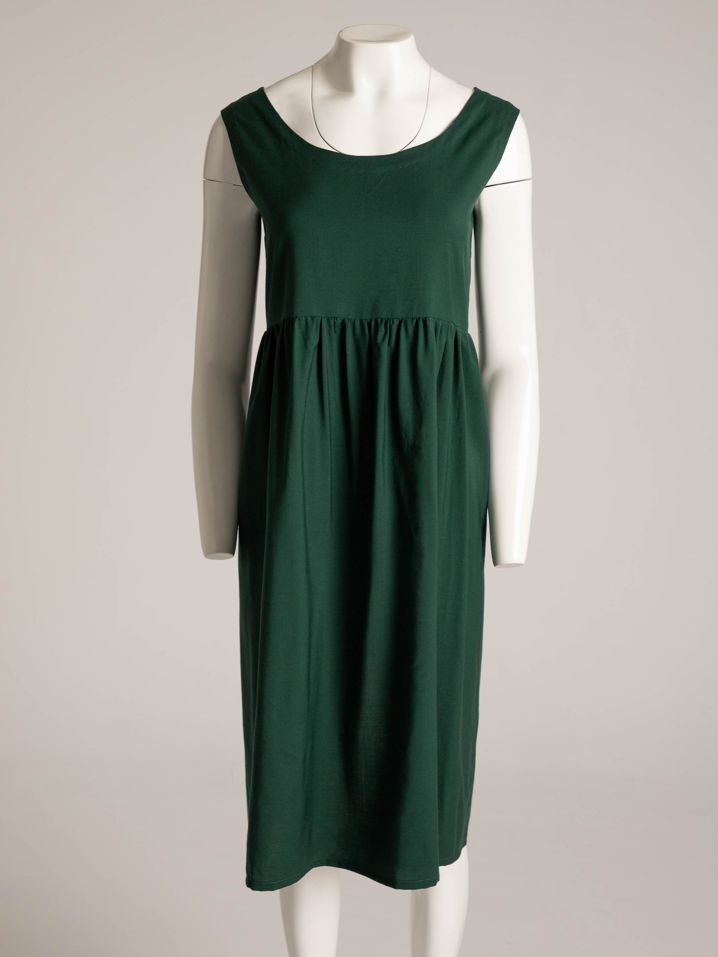 Atelier Bomba Green Wool Babydoll Dress