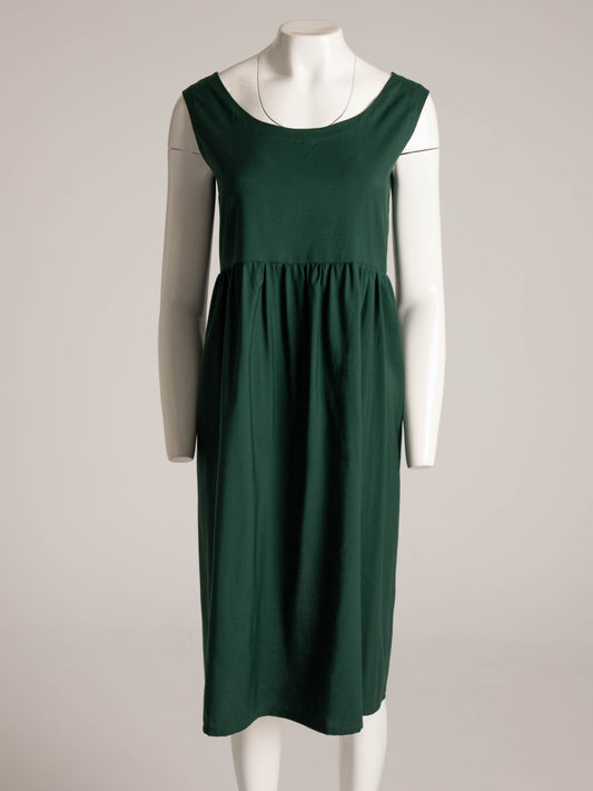 Atelier Bomba Green Wool Babydoll Dress