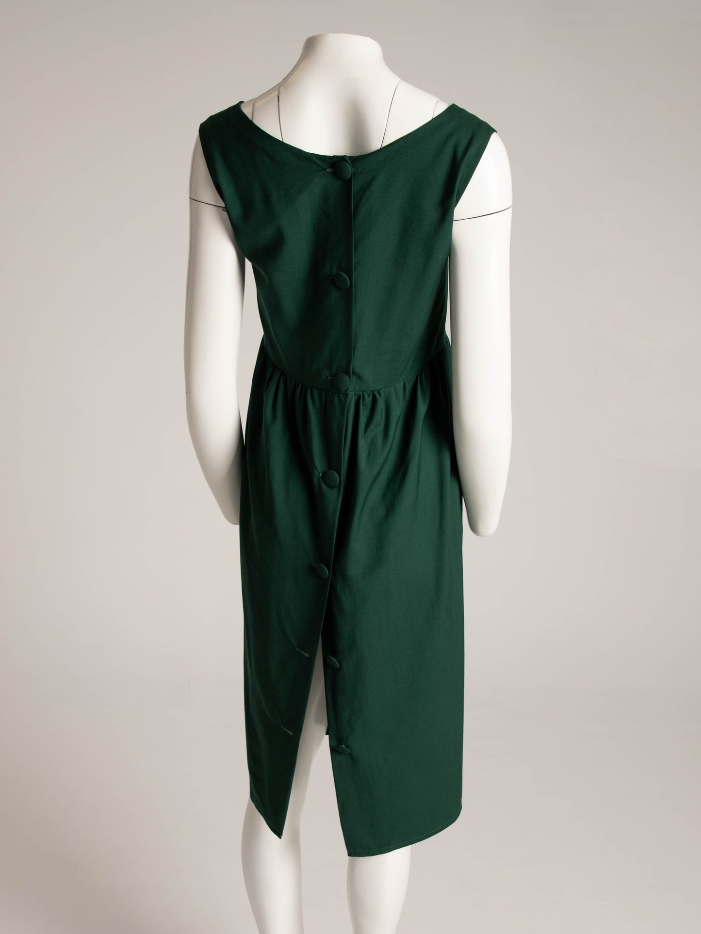 Atelier Bomba Green Wool Babydoll Dress