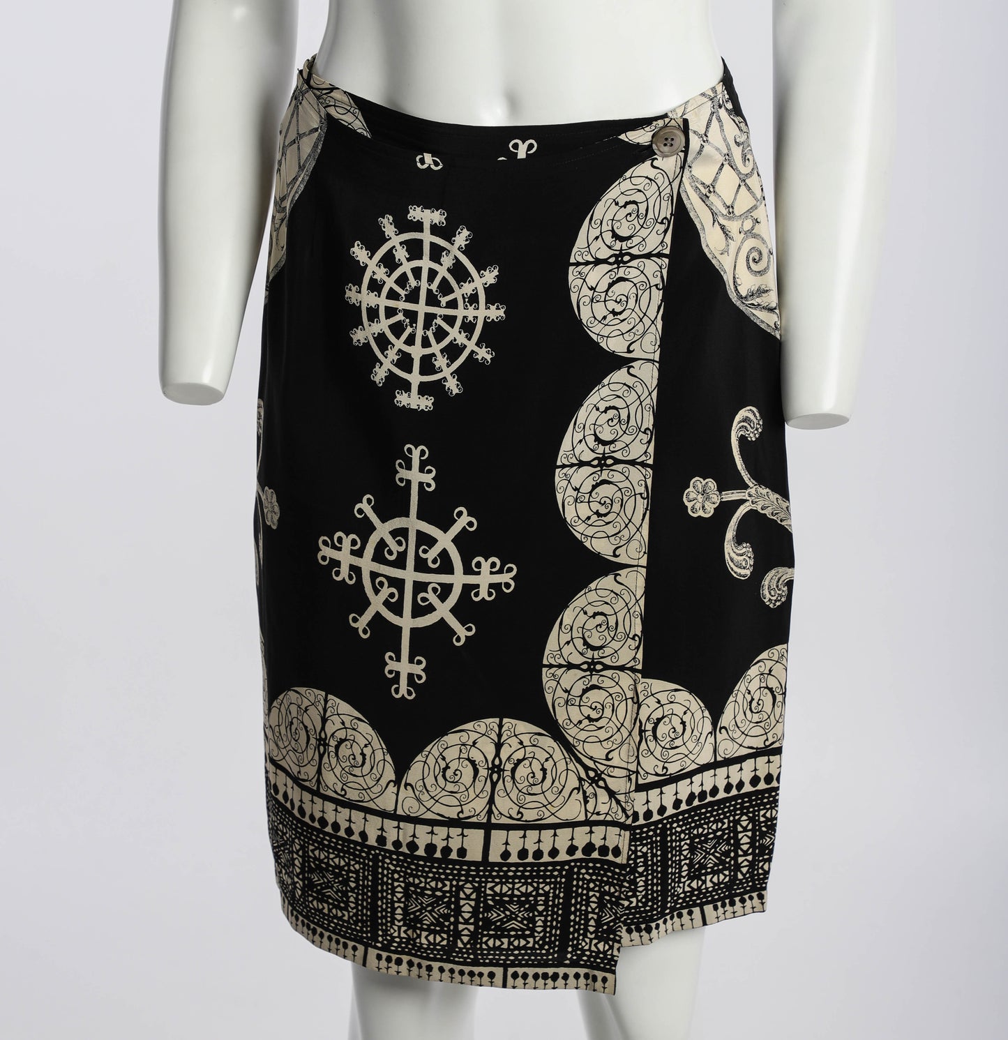 Timney Fowler Neoclassical Print Wrap Skirt