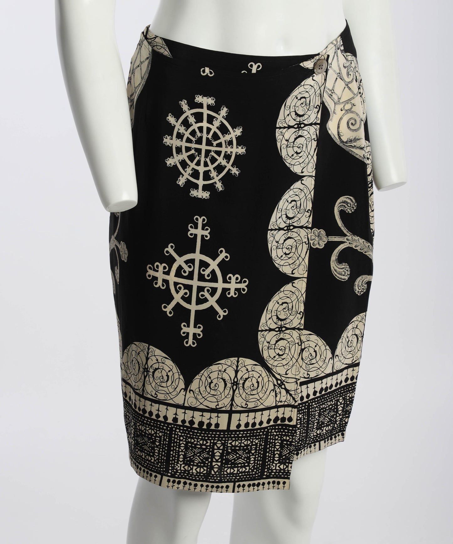 Timney Fowler Neoclassical Print Wrap Skirt