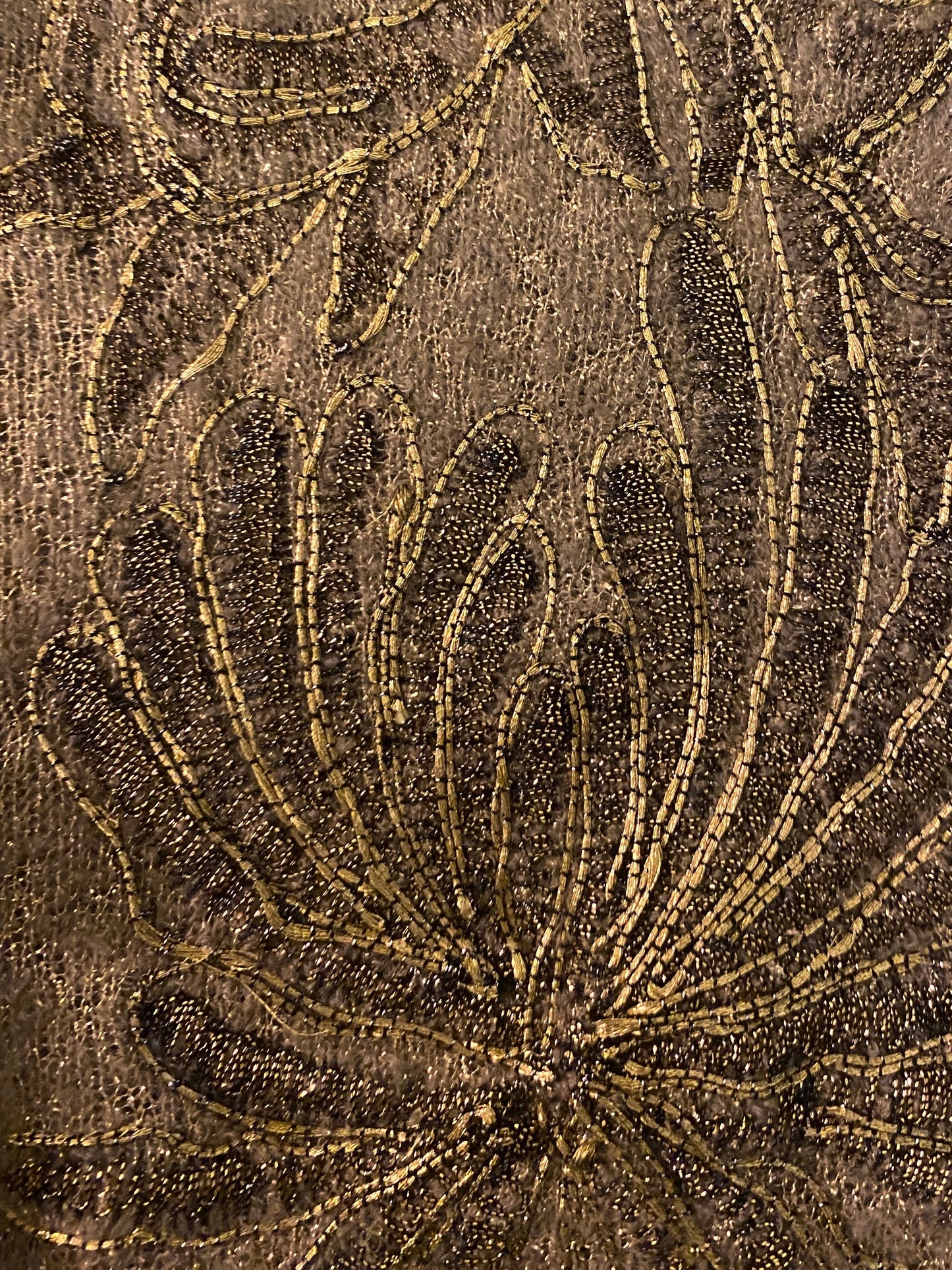 Lainey Keogh Cashmere Cardigan With Gold Embroidery