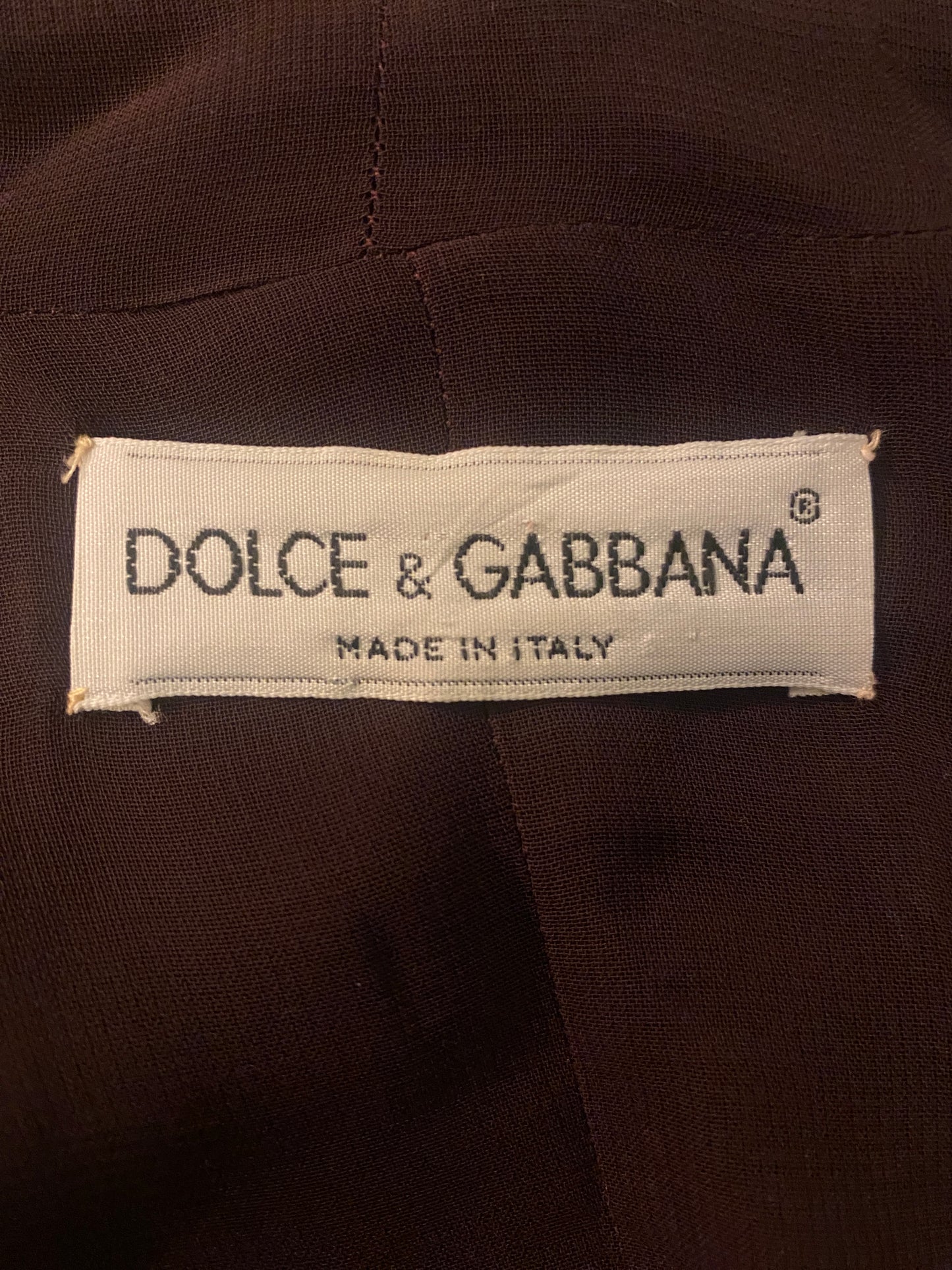 Dolce & Gabbana A/W 1990 Dark Purple Jacket