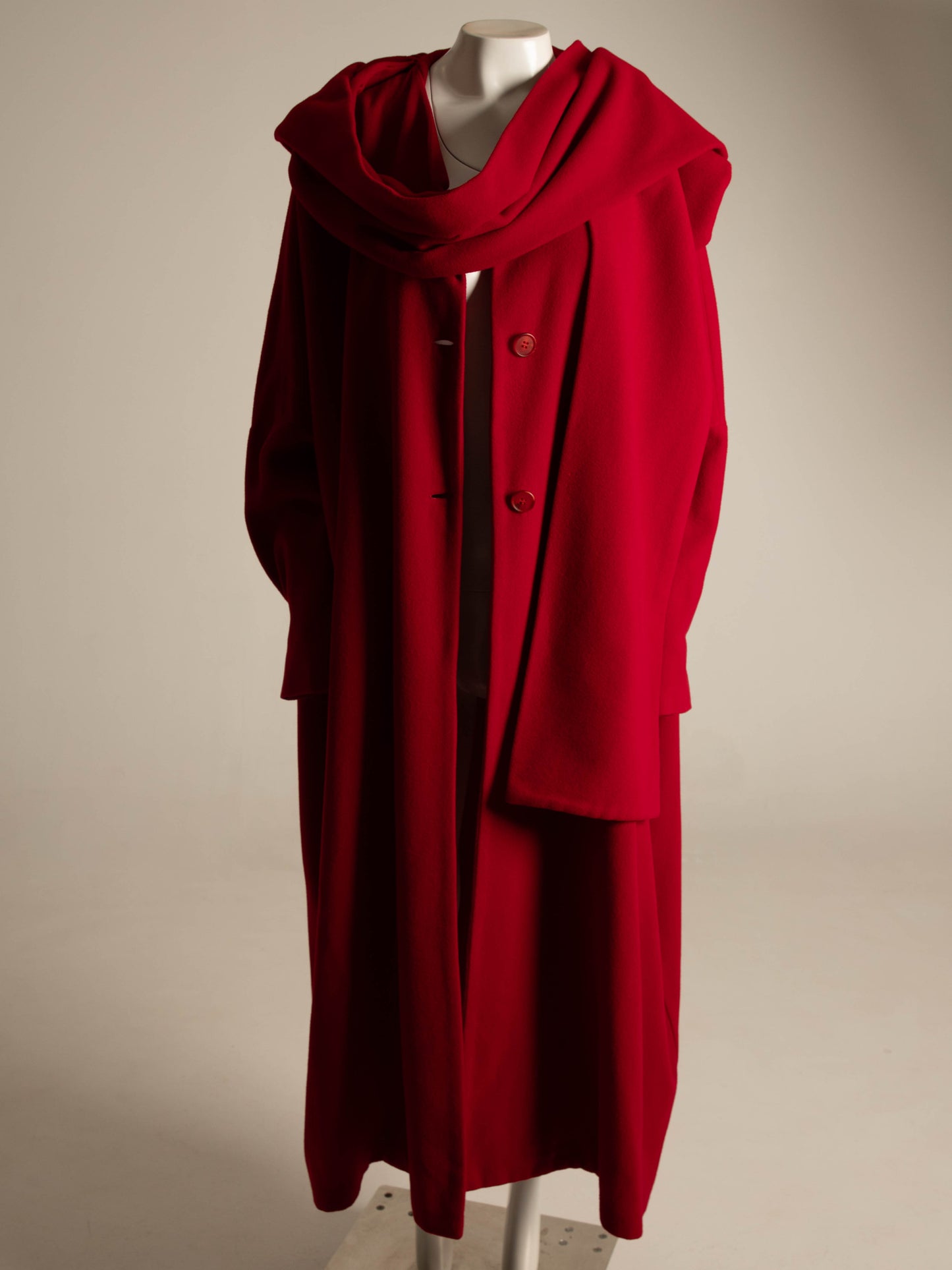Dolce & Gabbana 1991 Red Wool Oversize Coat