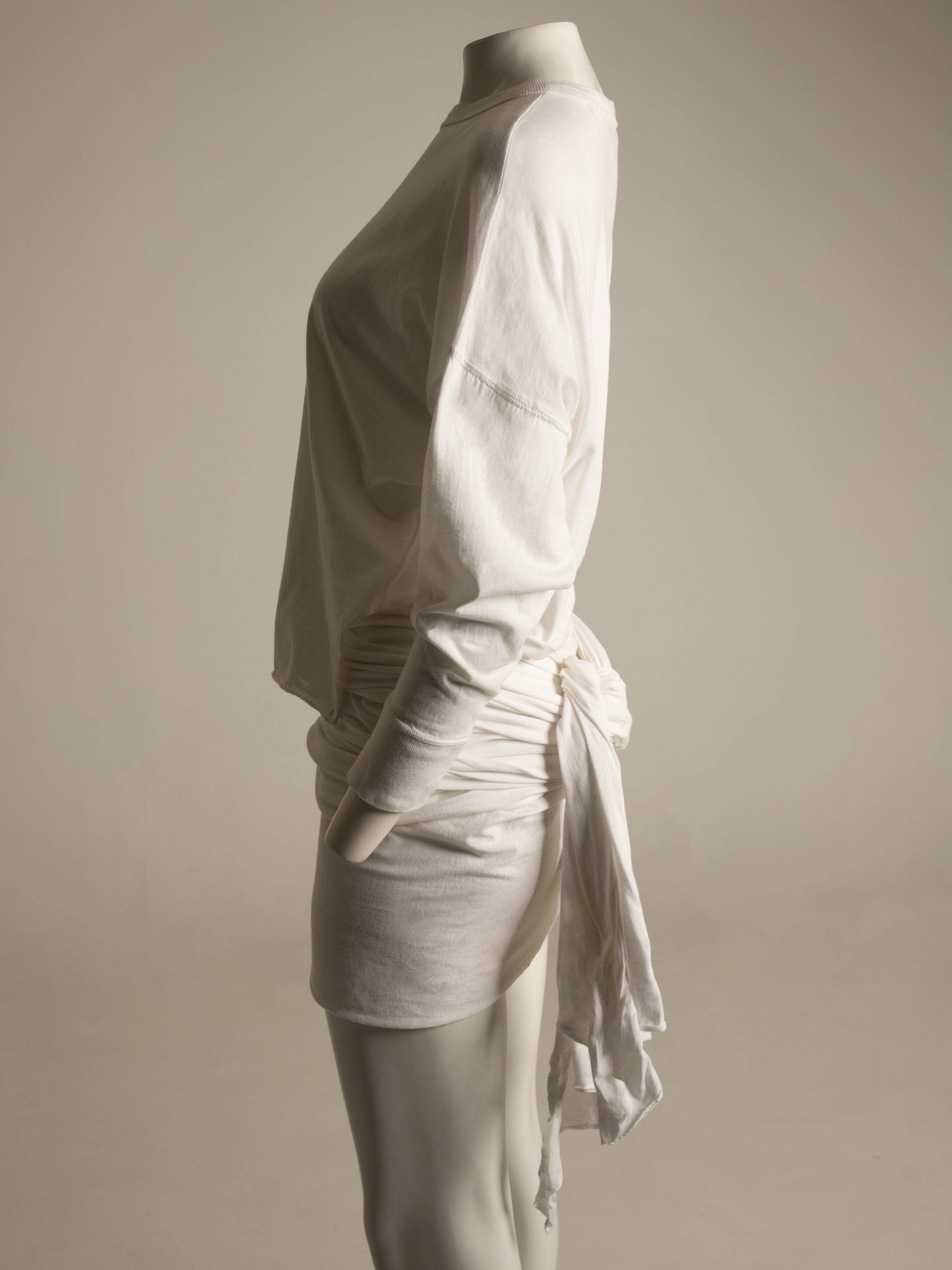 Joseph Tricot White Wrapped Dress Circa 1980s