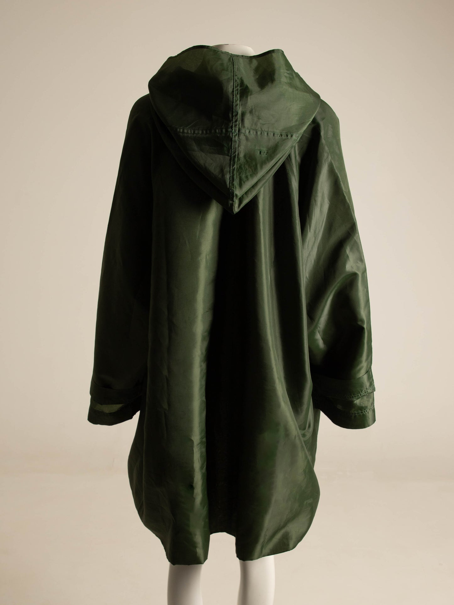 Romeo Gigli - G Gigli Dark Green Jacket with Pointed Hood