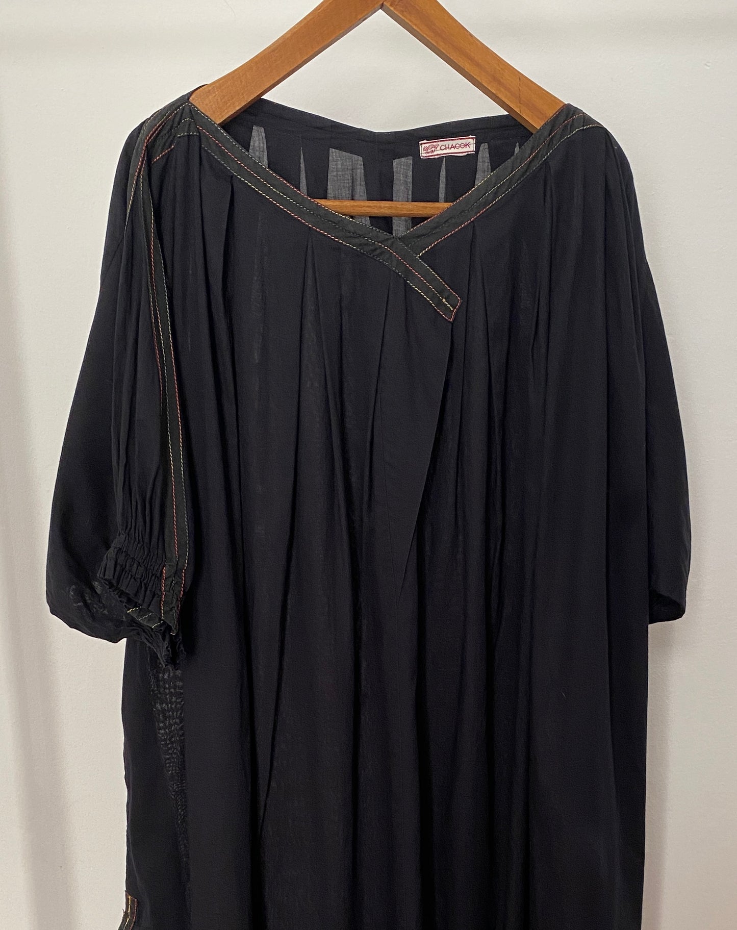 Chacok Cotton Voile Smock with Kimono Sleeve