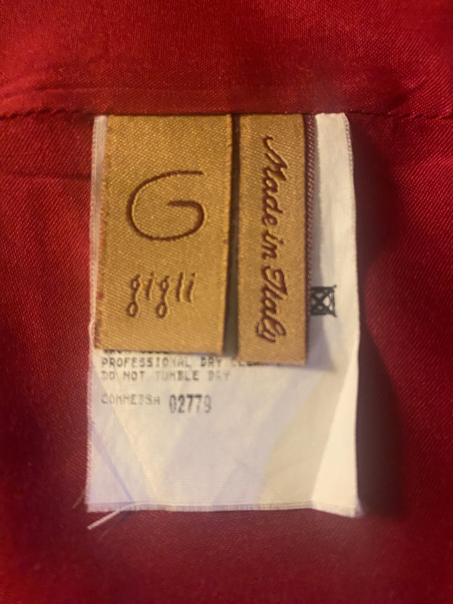 Romeo Gigli - G Gigli Burgundy Puffball Dress