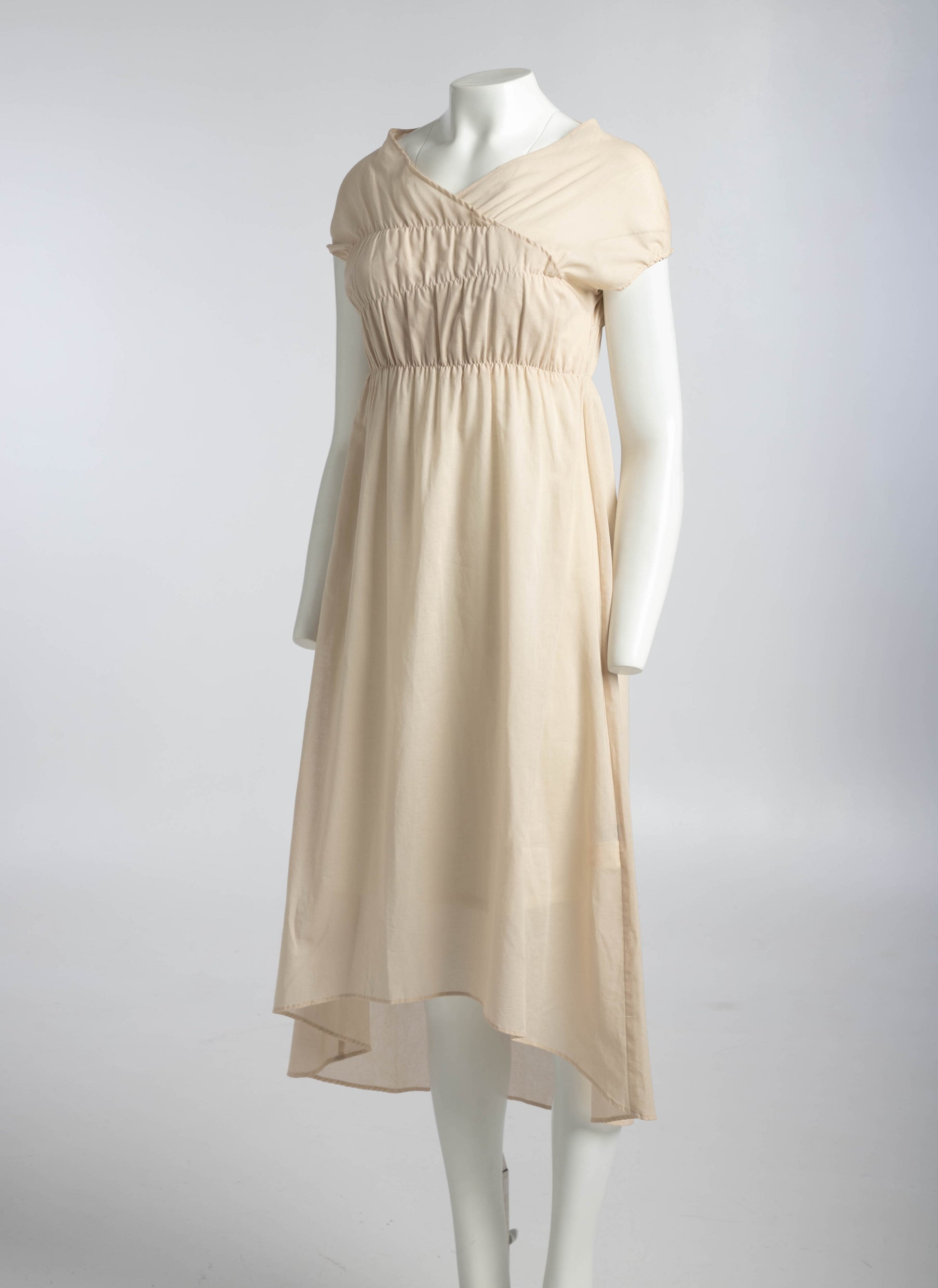 Romeo Gigli - G Gigli Cream Grecian Dress Sacrificium Romeo Gigli - G Gigli Cream Grecian Dress Sacrificium