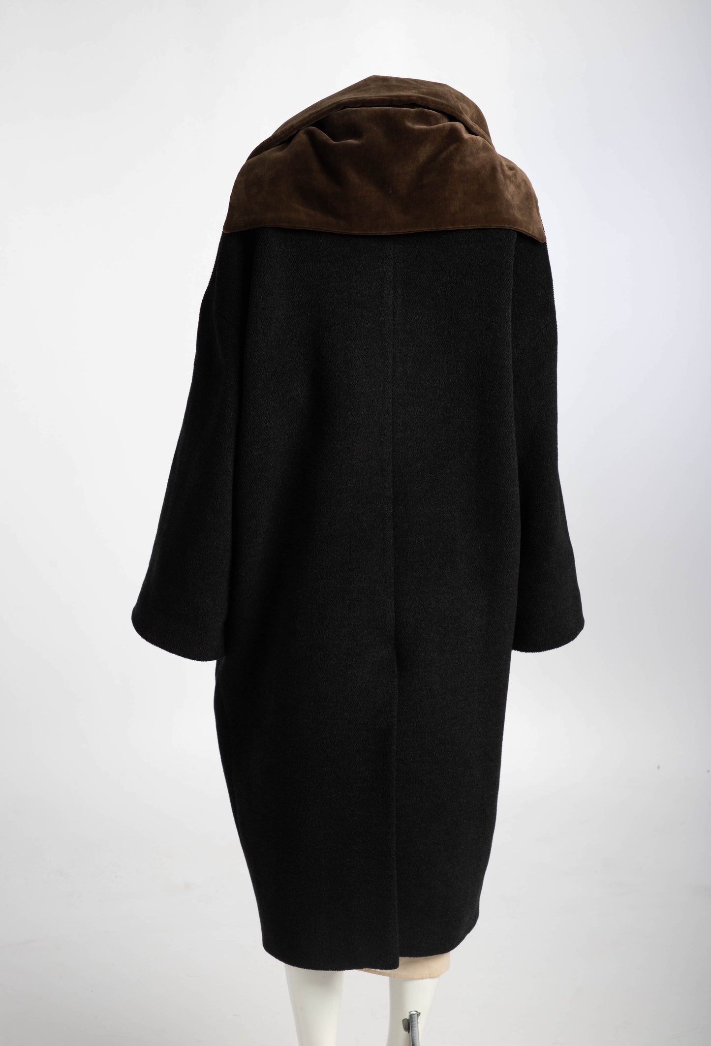 Romeo Gigli A/W89 Coat with Velvet Leaf-Like Collar