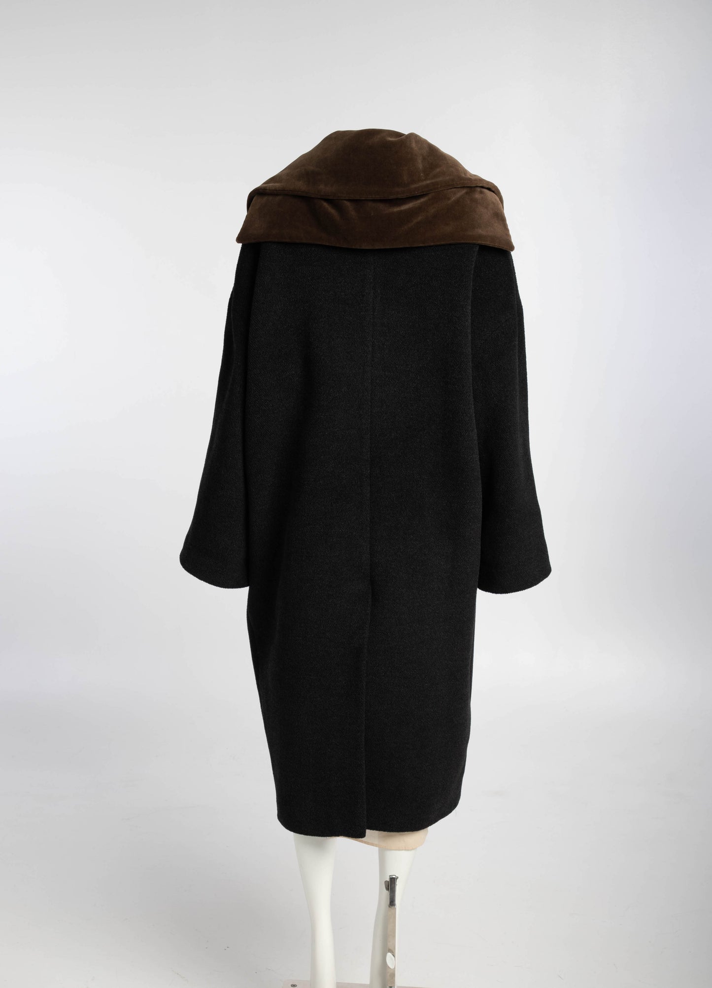 Romeo Gigli A/W89 Coat with Velvet Leaf-Like Collar