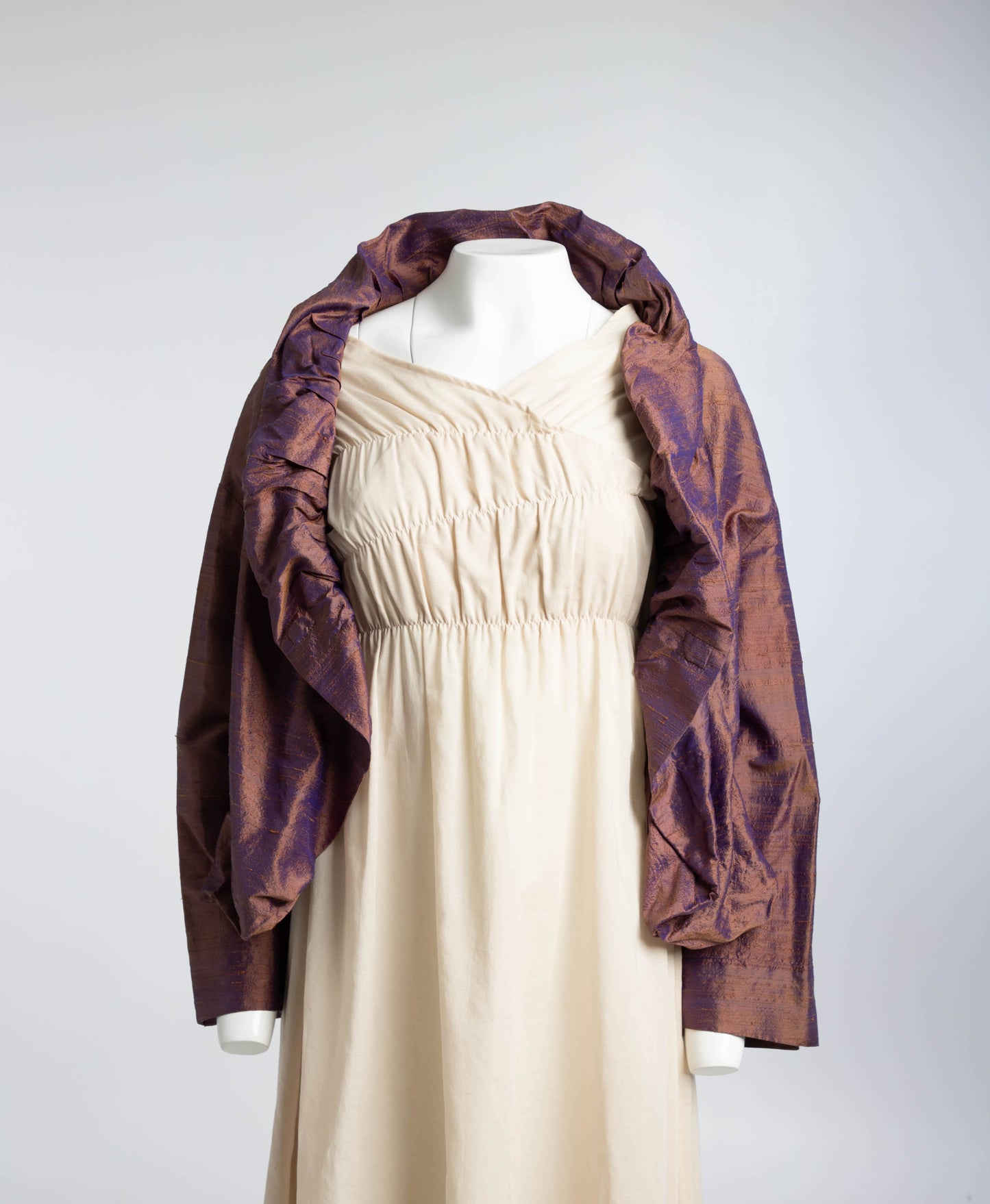 Romeo Gigli S/S 1990 Purple Silk Dupioni Jacket