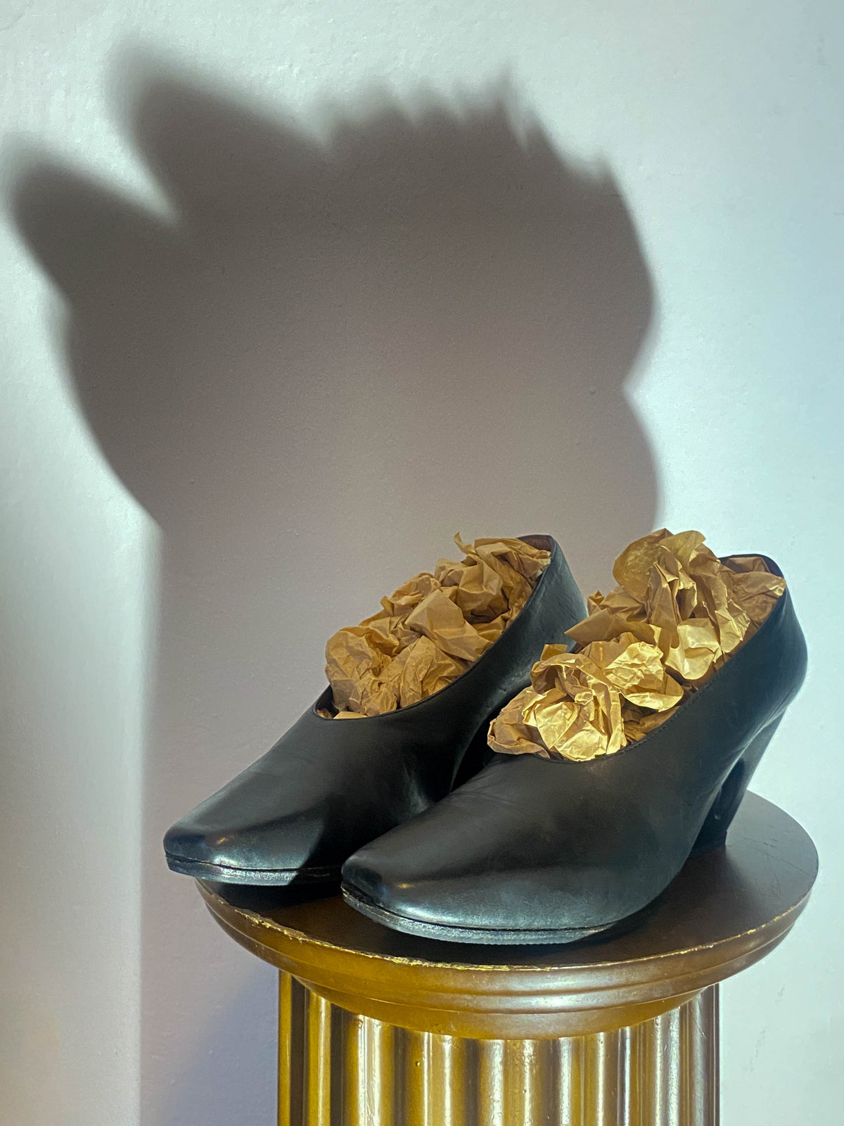 Sybilla 1988 Navy Spiral Heel Shoe