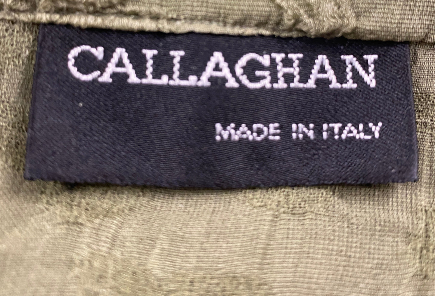 Callaghan Romeo Gigli Era Green Floral Silk Blouse