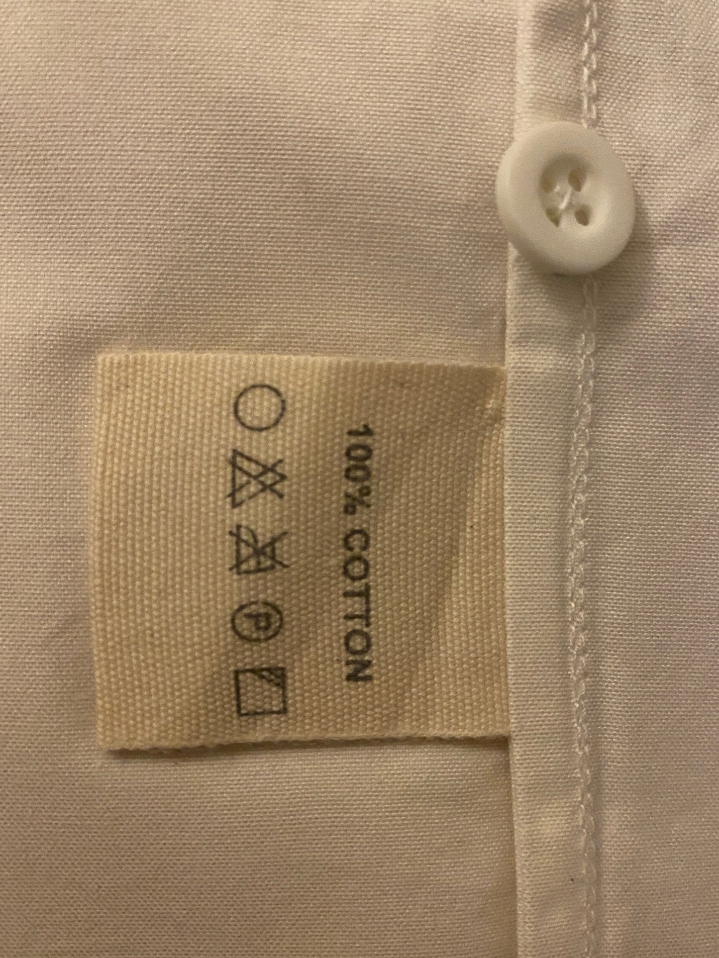 Egg Trading White Cotton Long Sleeve Smock Dress