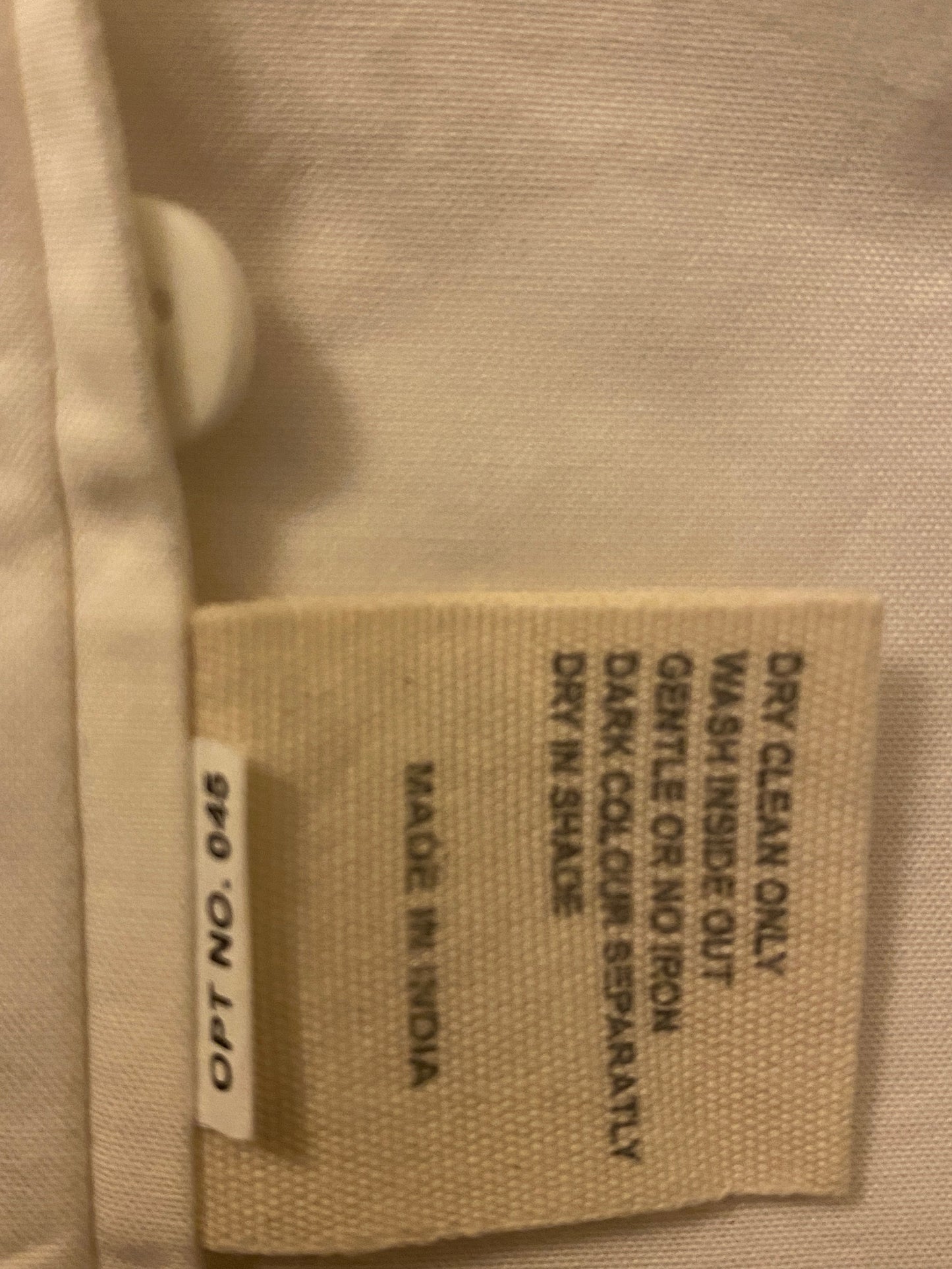 Egg Trading White Cotton Long Sleeve Smock Dress