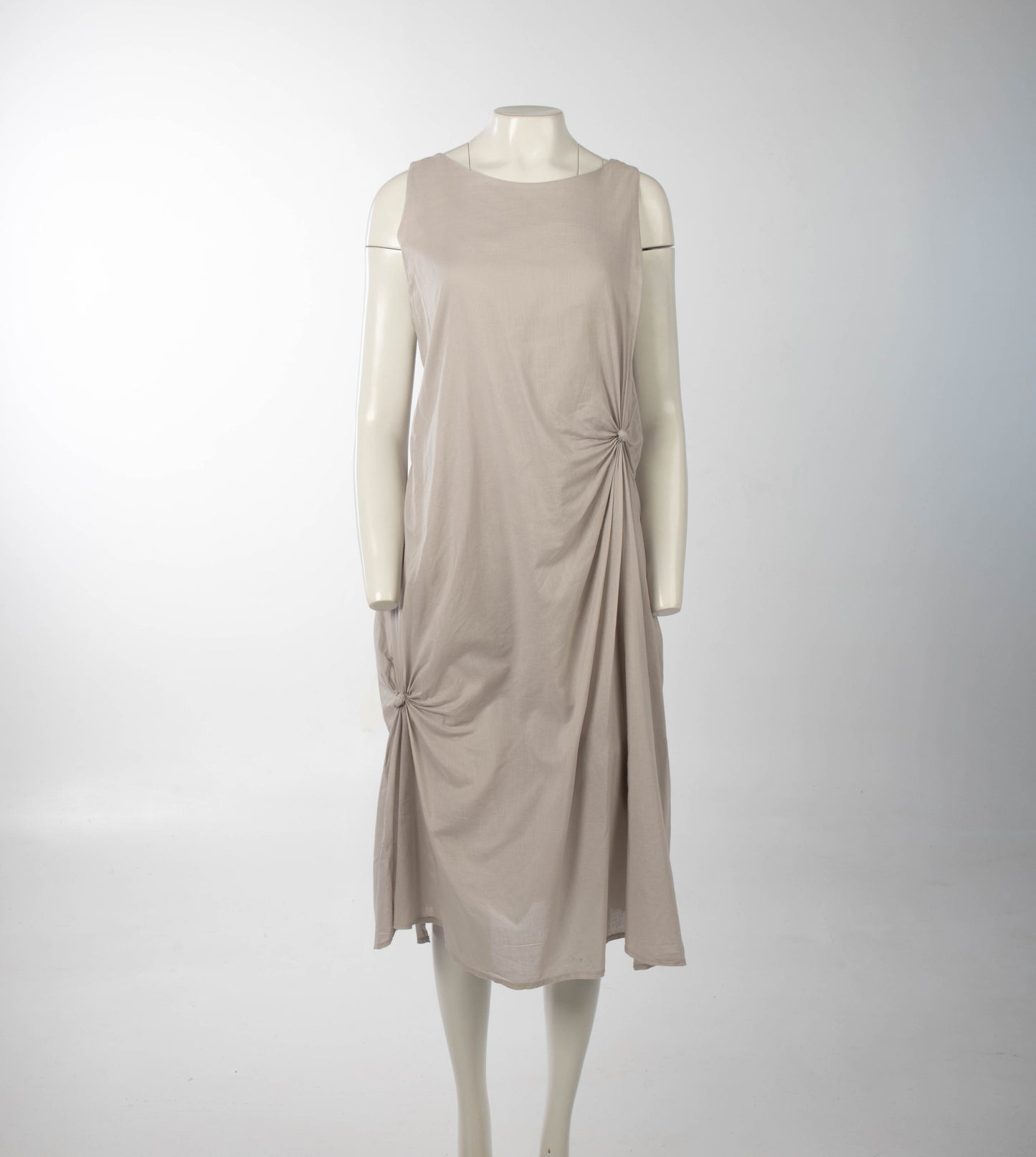 Zelona Zaba 1984 Cotton Knotted Dress