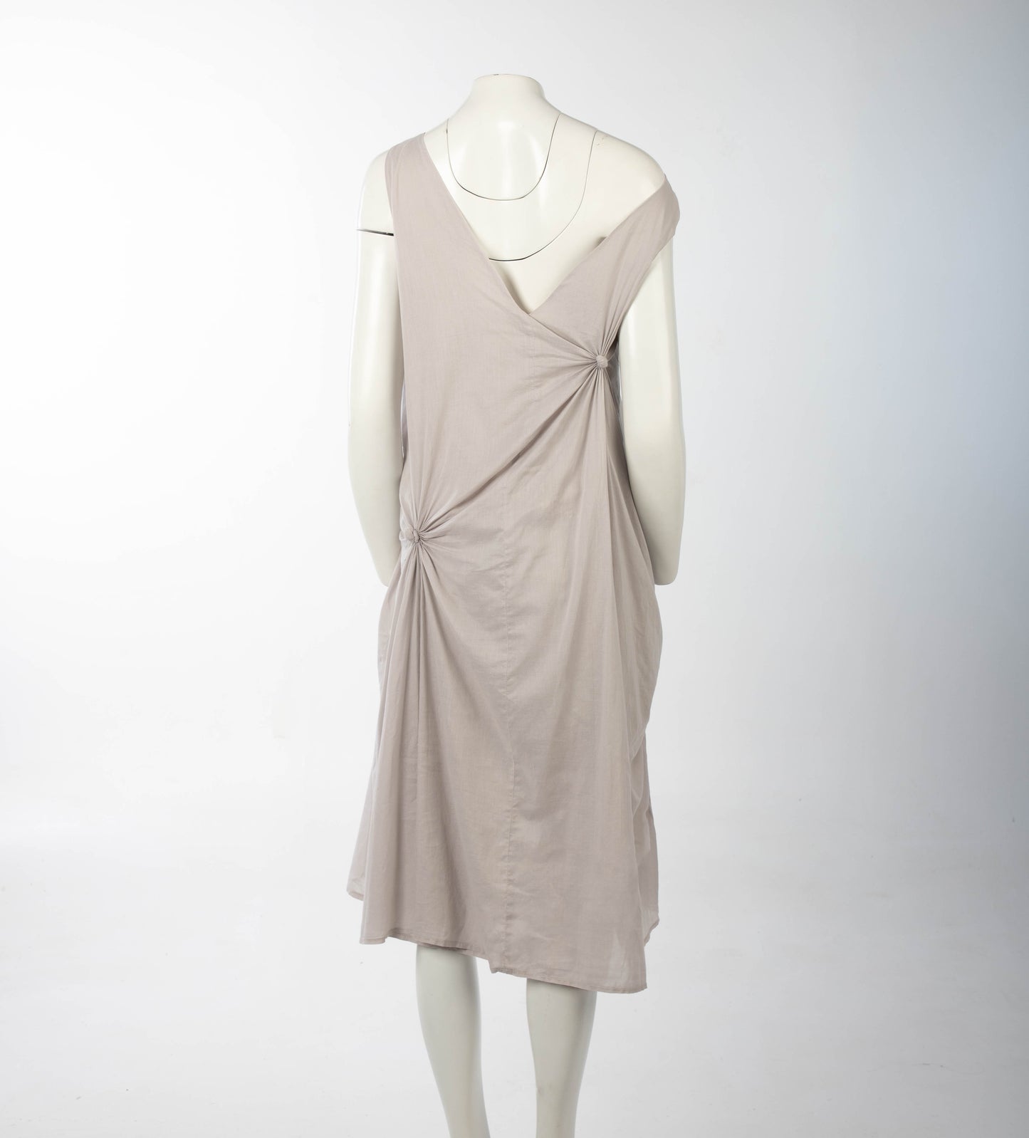 Zelona Zaba 1984 Cotton Knotted Dress