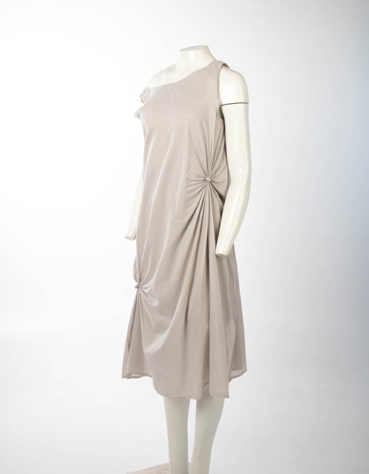 Zelona Zaba 1984 Cotton Knotted Dress