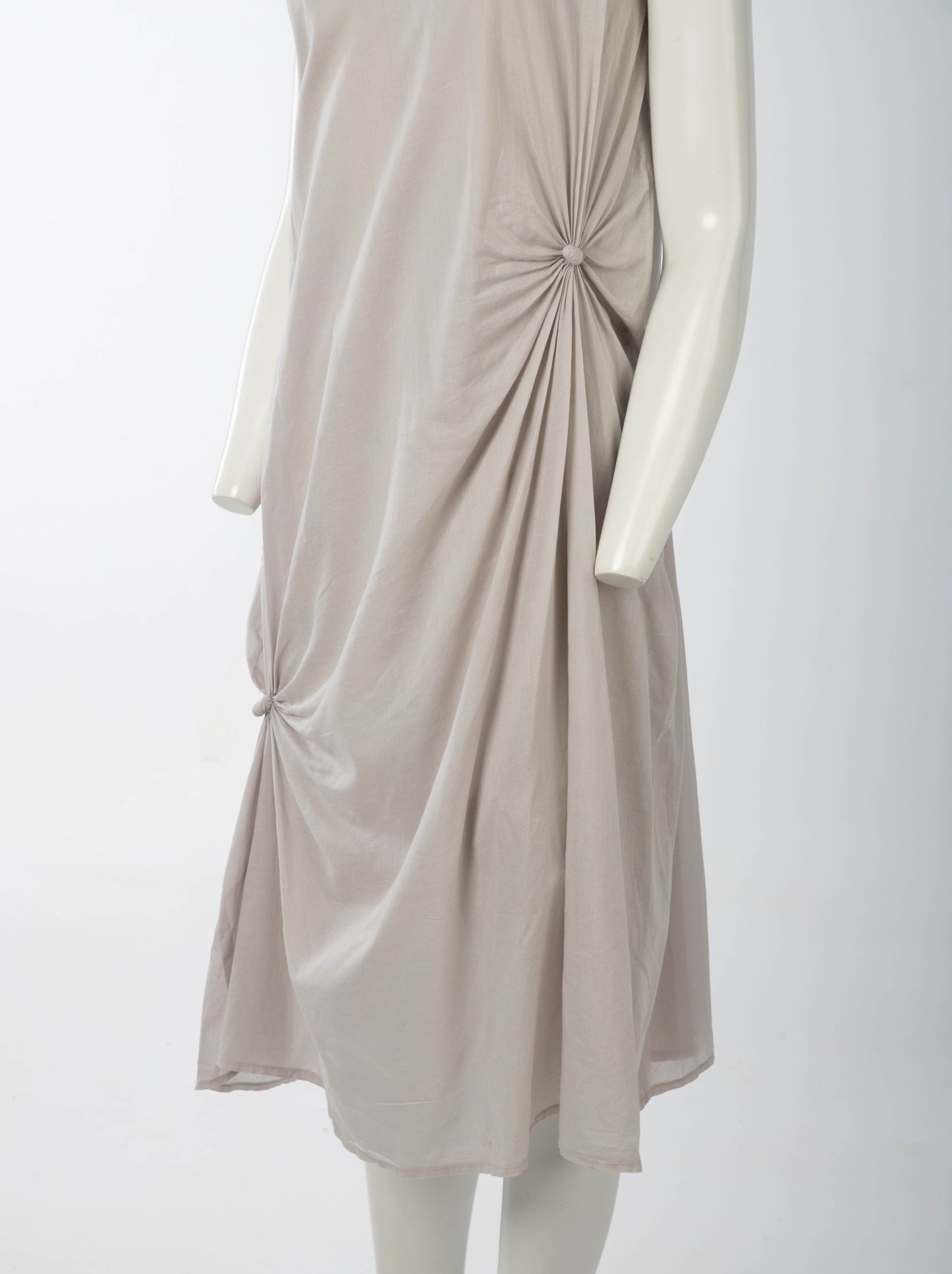 Zelona Zaba 1984 Cotton Knotted Dress