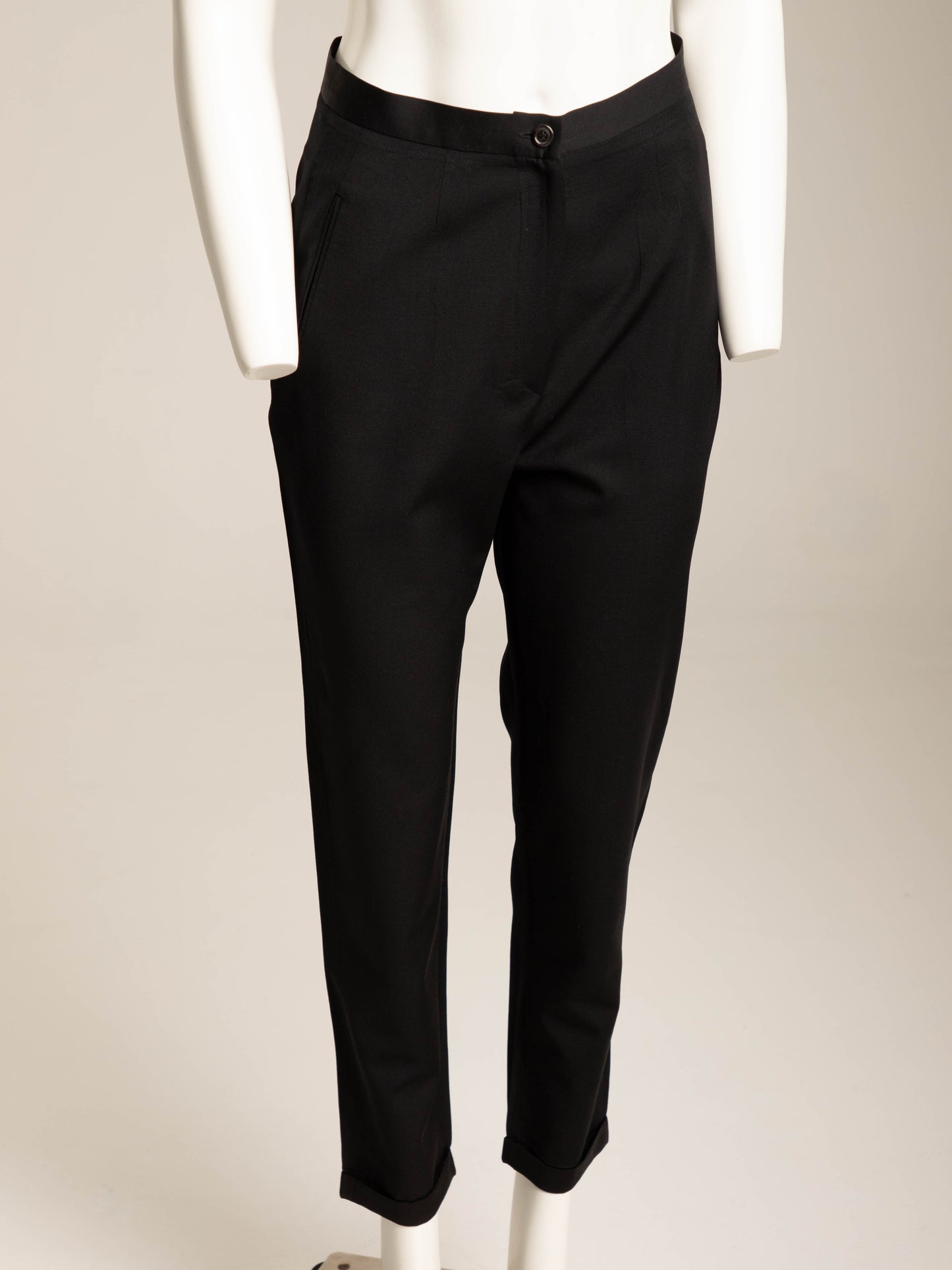Prada Early 90s Black Wool Trouser
