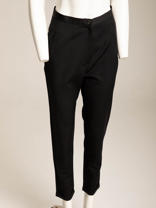 Prada Early 90s Black Wool Trouser