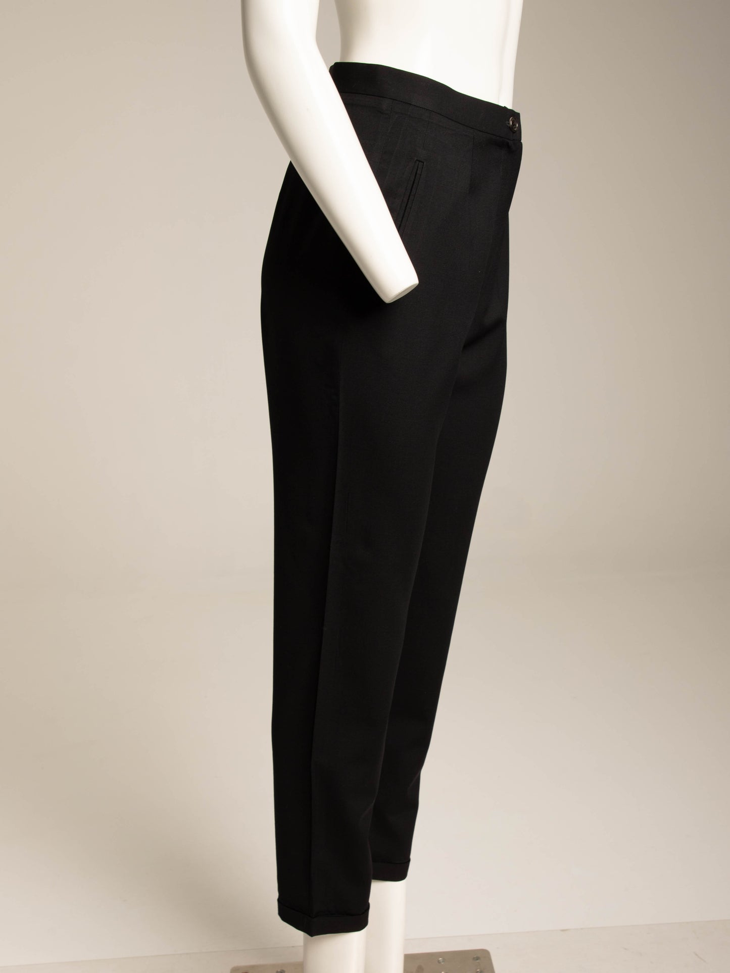 Prada Early 90s Black Wool Trouser