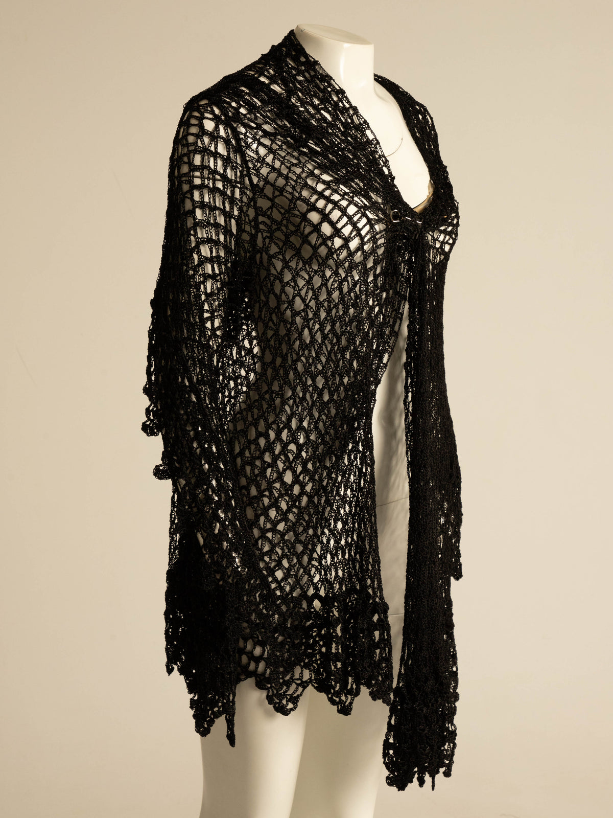 Dolce & Gabbana 1990 Handmade Silk Crochet Cardigan