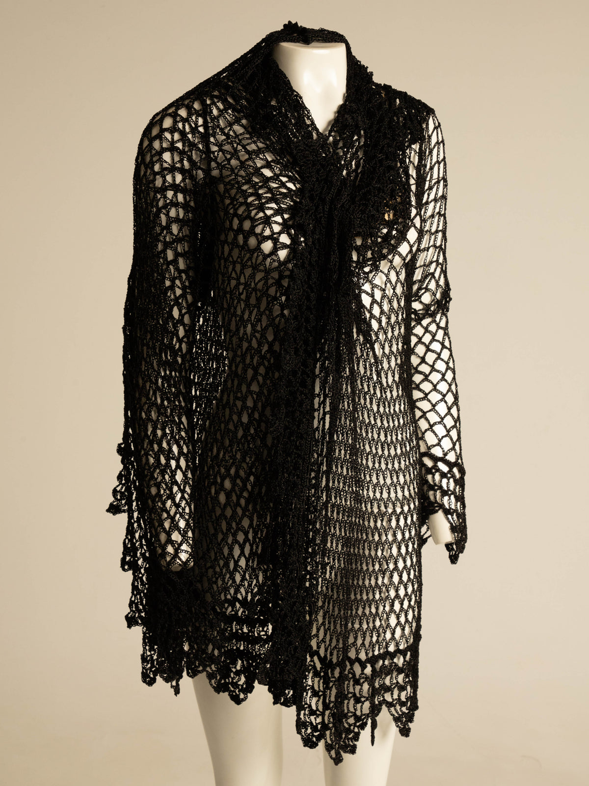 Dolce & Gabbana 1990 Handmade Silk Crochet Cardigan