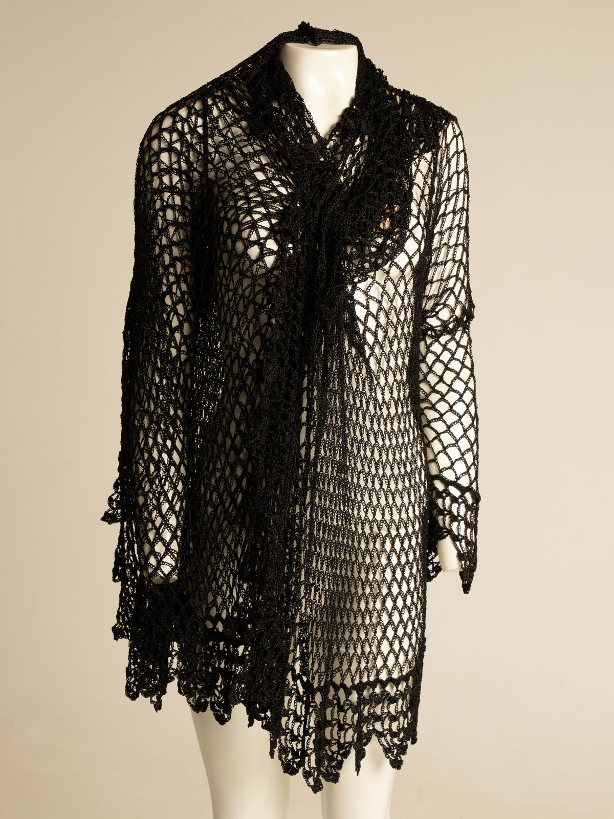 Dolce & Gabbana 1990 Handmade Silk Crochet Cardigan