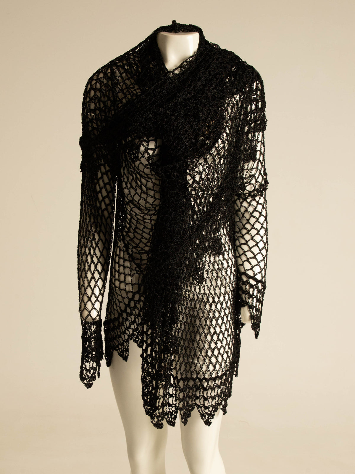 Dolce & Gabbana 1990 Handmade Silk Crochet Cardigan