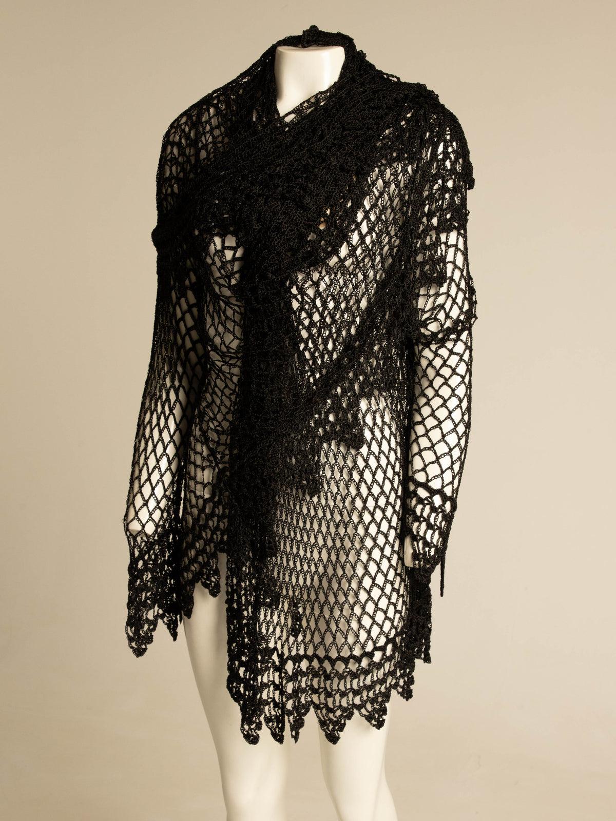 Dolce & Gabbana 1990 Handmade Silk Crochet Cardigan