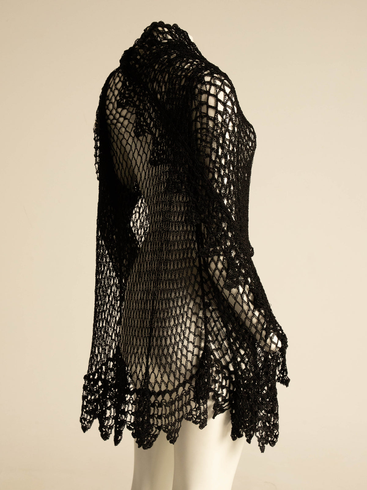 Dolce & Gabbana 1990 Handmade Silk Crochet Cardigan