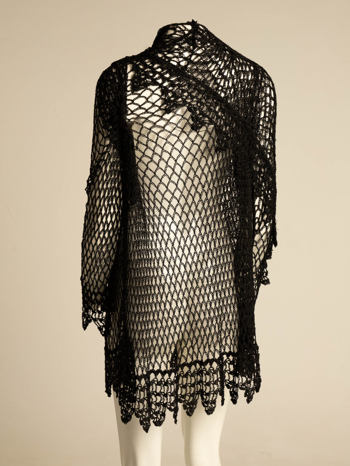 Dolce & Gabbana 1990 Handmade Silk Crochet Cardigan
