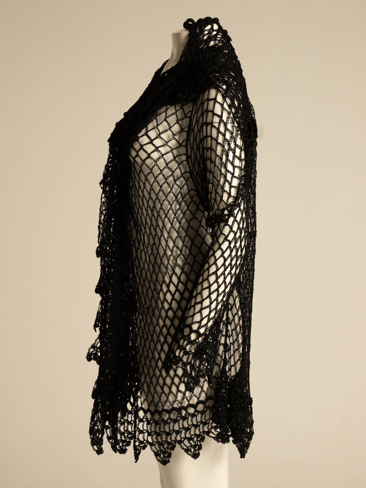 Dolce & Gabbana 1990 Handmade Silk Crochet Cardigan