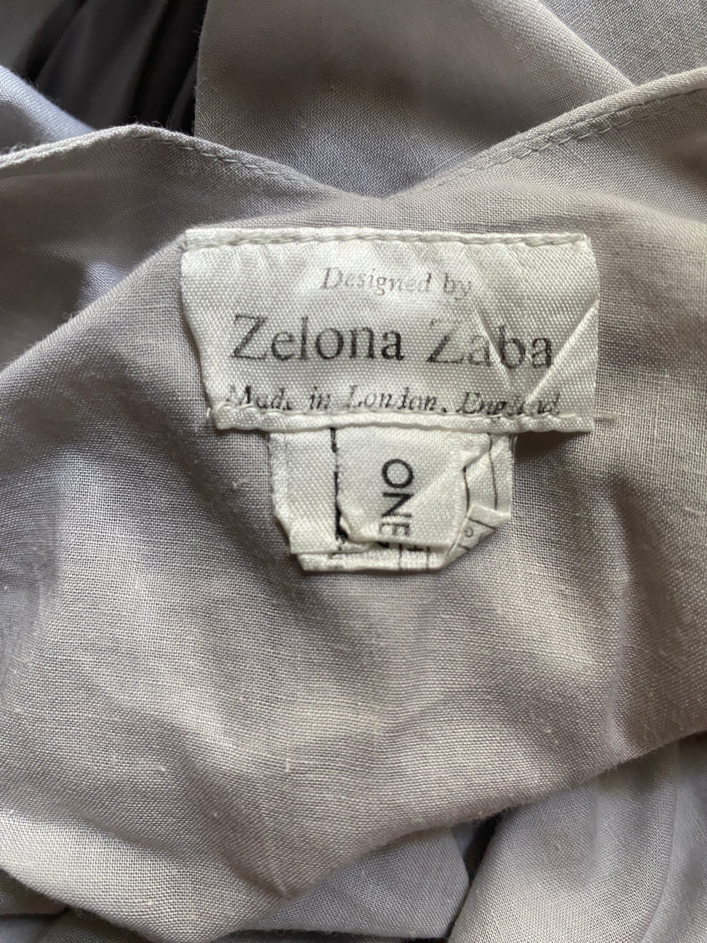 Zelona Zaba 1984 Cotton Knotted Dress