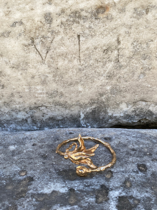 Elizaveta Alyson Rubin Budding Tendrils Bracelet in Bronze