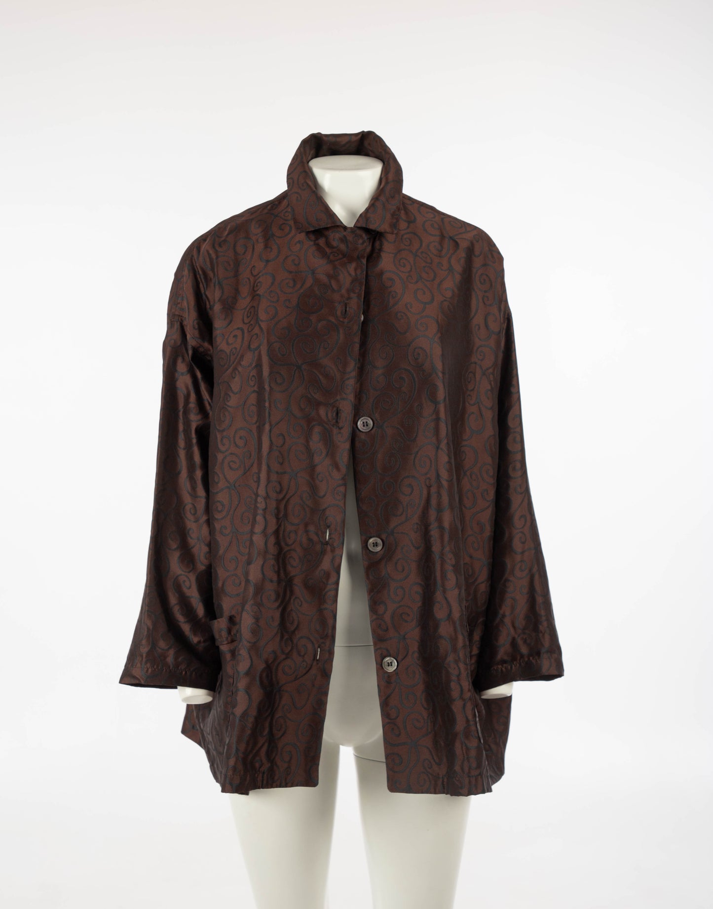 NN Studio, 10 Corso Como Silk Damask Jacket with Spiral Design