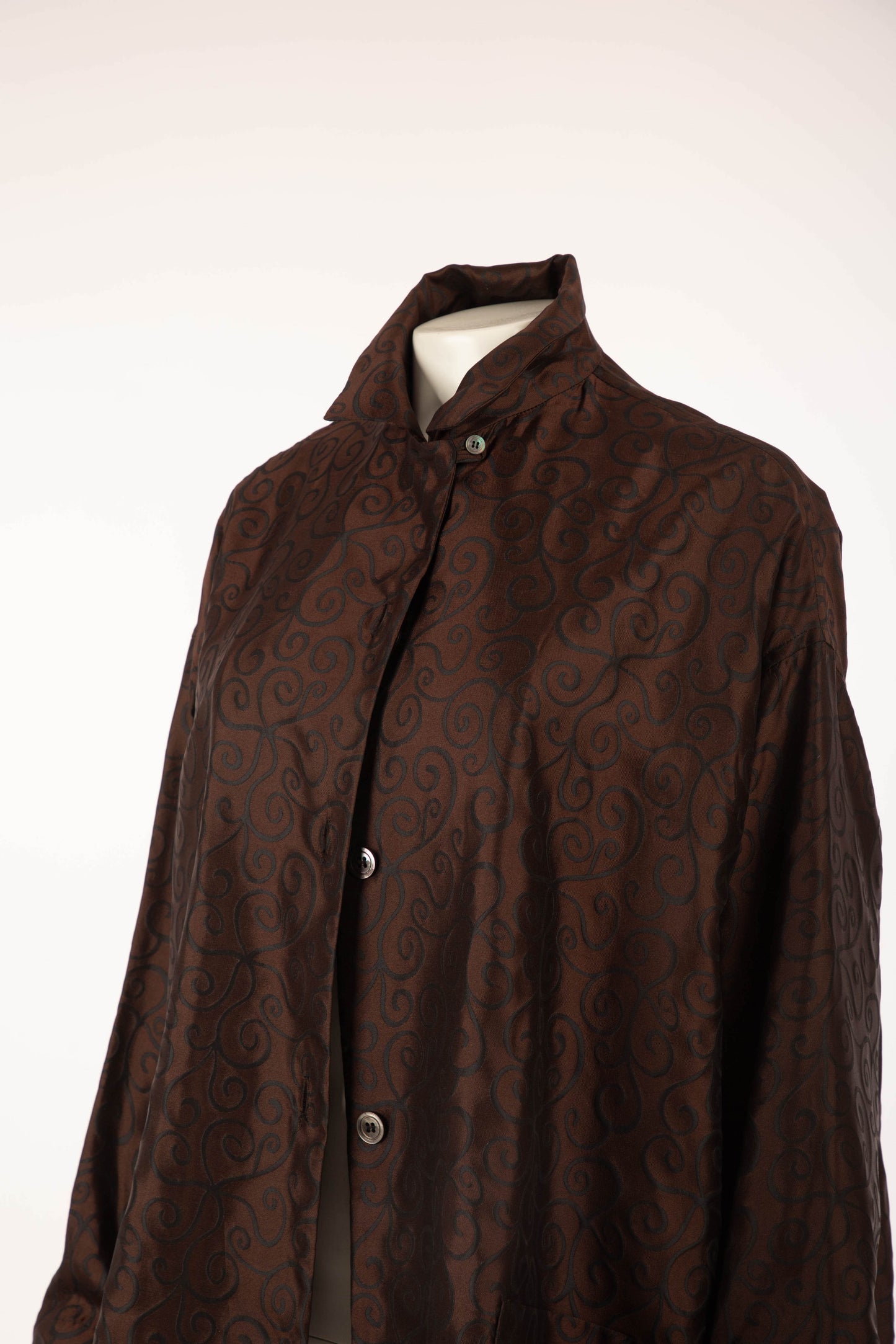 NN Studio, 10 Corso Como Silk Damask Jacket with Spiral Design