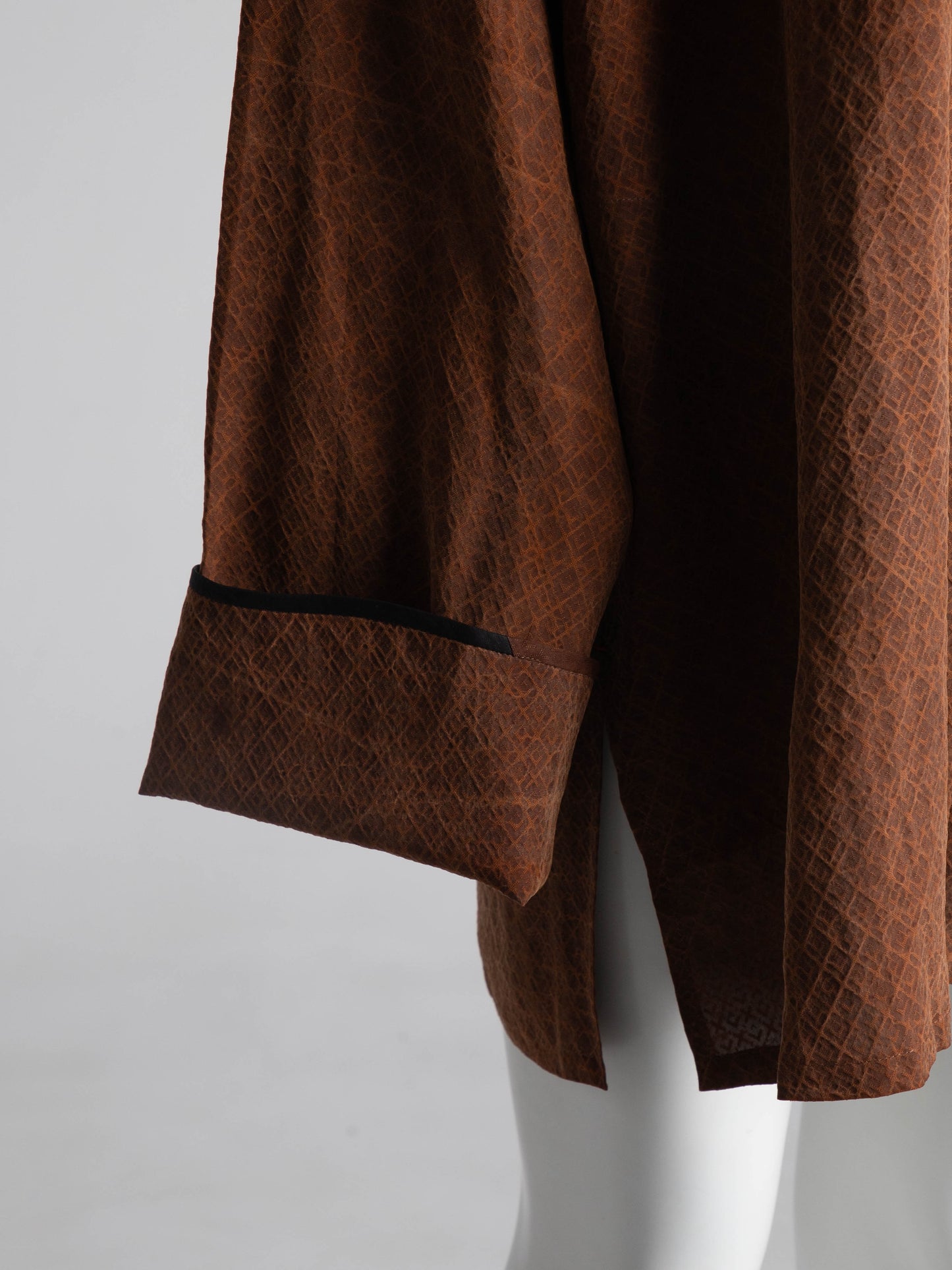 Sophie Hong Brown Mud Silk Jacket